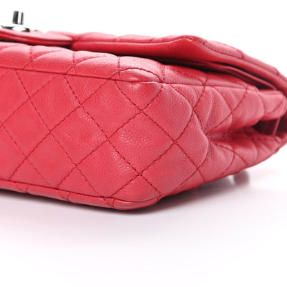 Chanel Washed Caviar Quilted Medium Double Flap Red 10 of 13