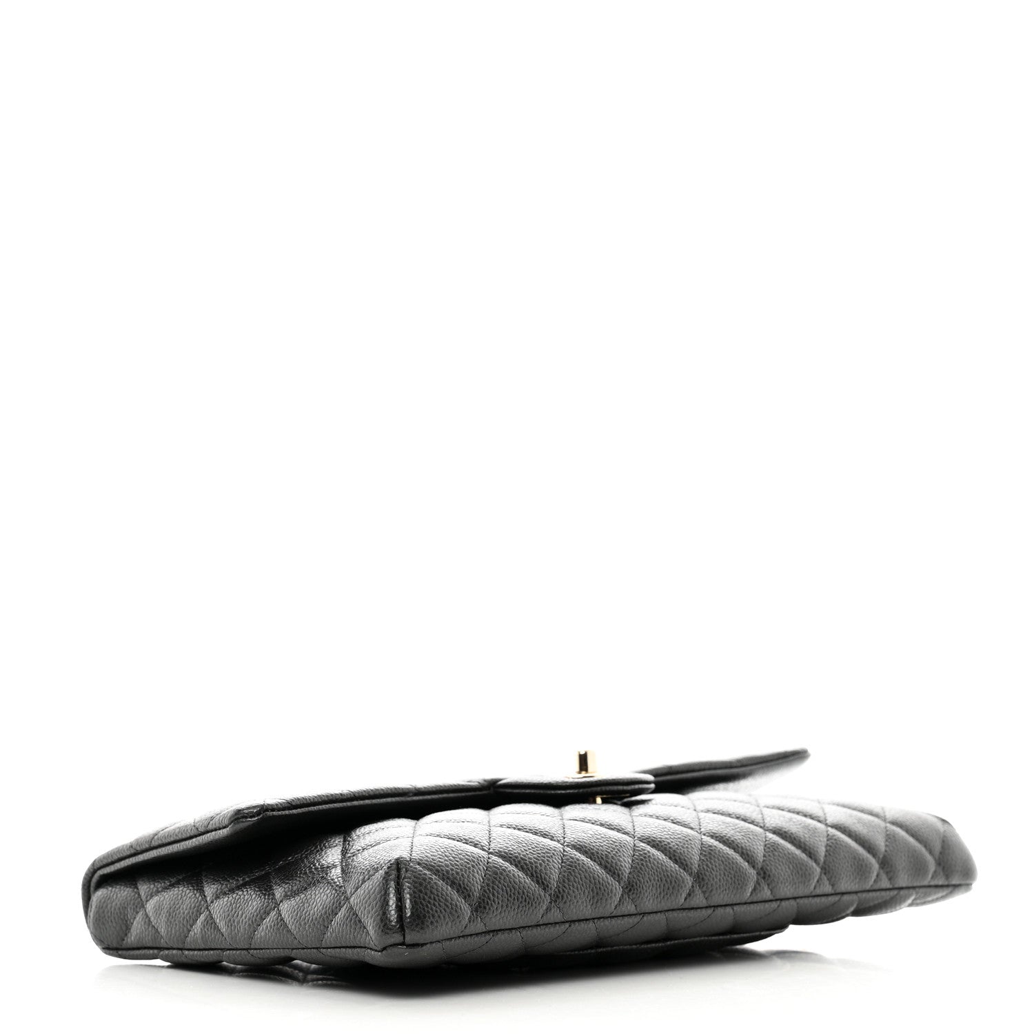 Chanel Caviar Quilted Flap Clutch Black 4 of 7