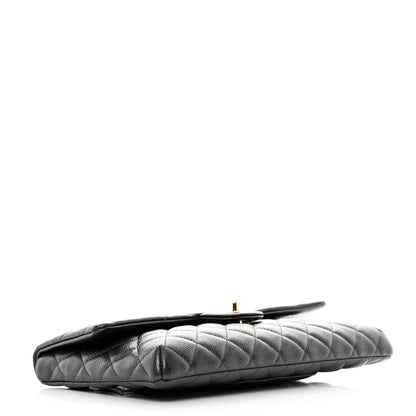 Chanel Caviar Quilted Flap Clutch Black 4 of 7