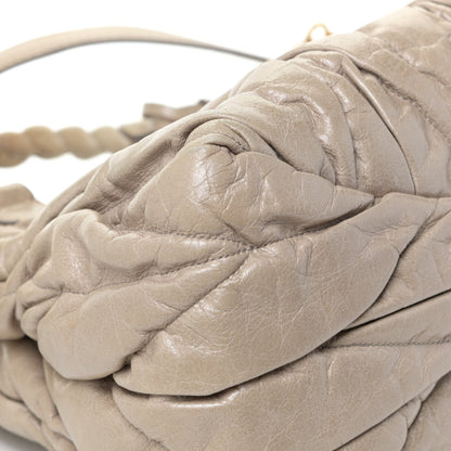 Miu Miu Nappa Matelasse Top Handle Satchel Fumo 8 of 25