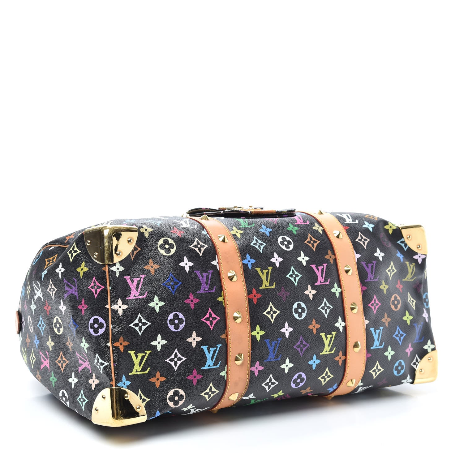 Louis Vuitton Monogram Multicolor Keepall 45 Black 3 of 8