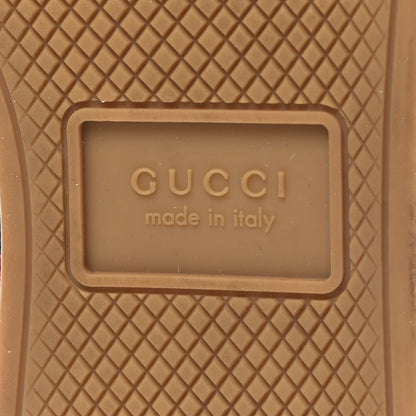Gucci Lurex Calfskin Web GG Monogram Womens Falacer Sneakers 37 Iridescent Blue Iridescent Red Silver 8 of 9
