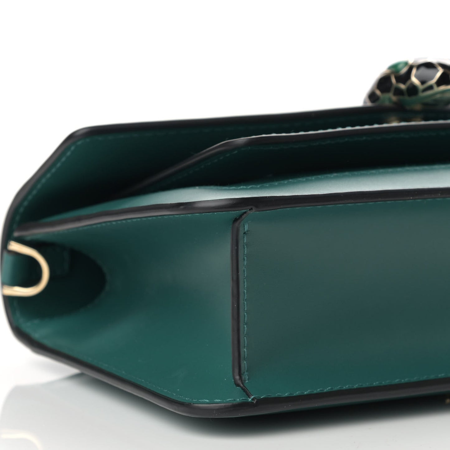 Calfskin Serpenti Forever Shoulder Bag Emerald Green