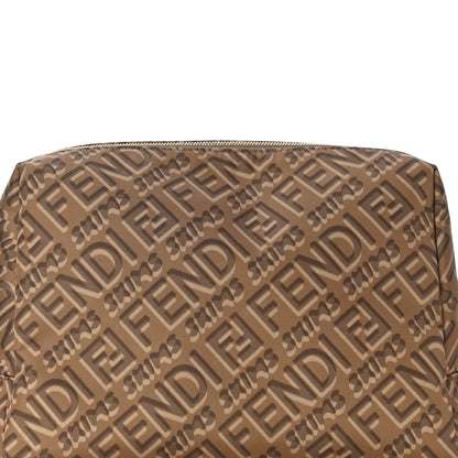 Fendi X SKIMS Nylon Medium Trapezoid Beauty Pouch Sand 7 of 9