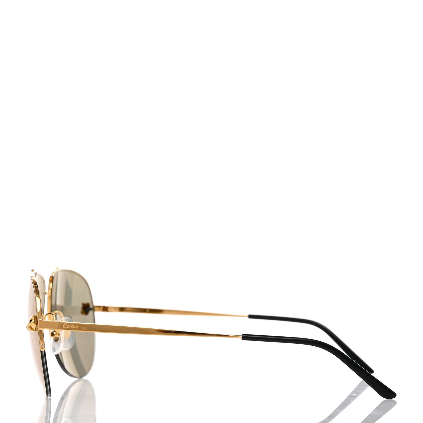 Santos de Cartier Aviator Sunglasses CT0065S Gold