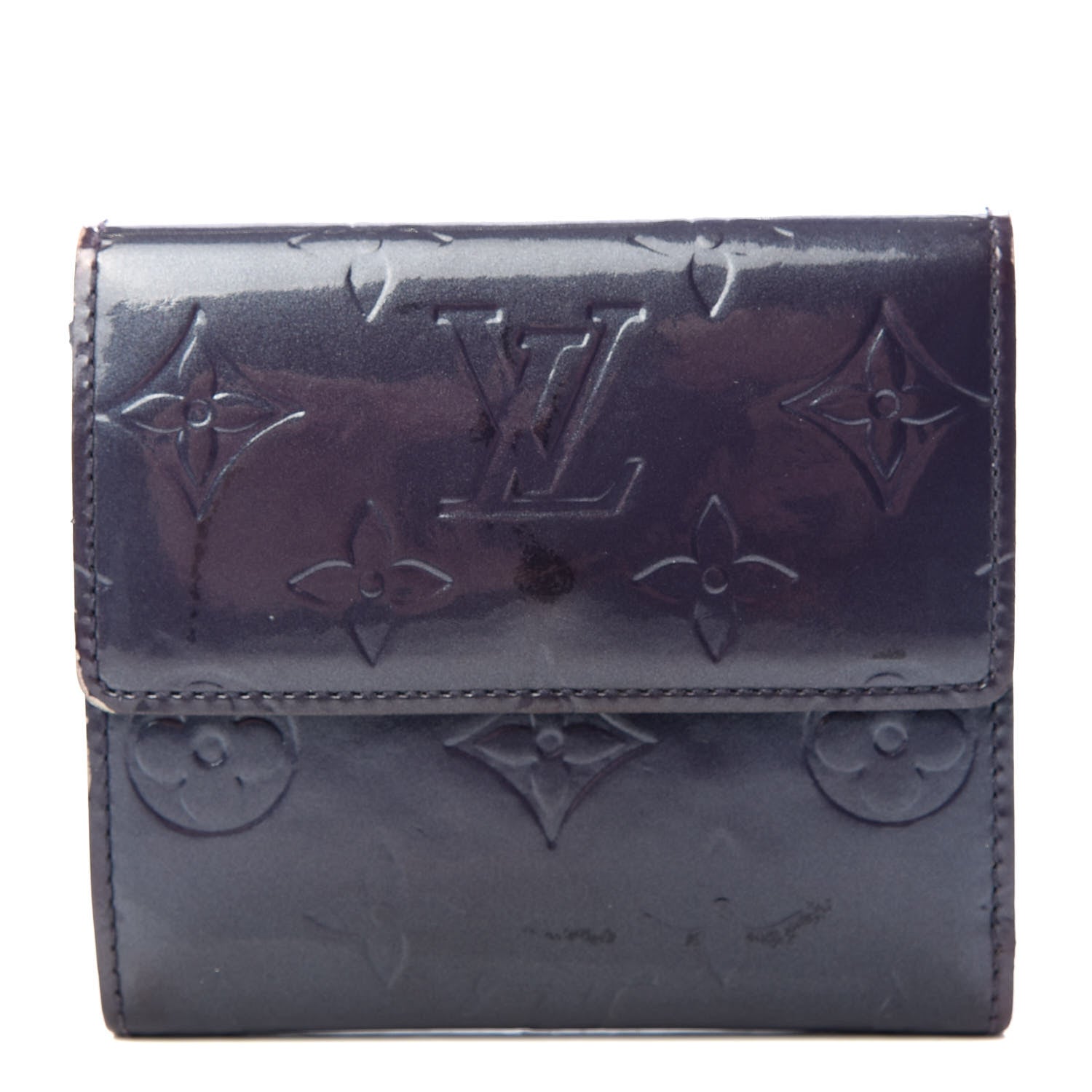 Louis Vuitton Vernis Elise Wallet Indigo 2 of 8