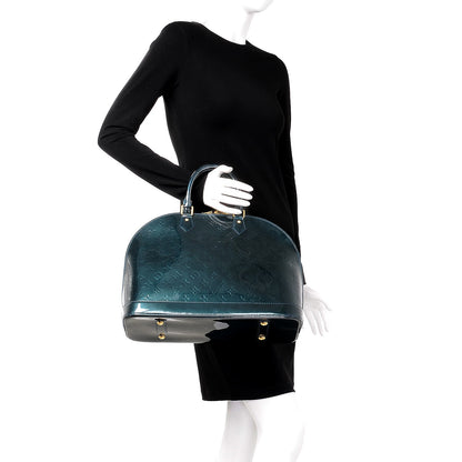Louis Vuitton Vernis Alma GM Blue Nuit 2 of 7