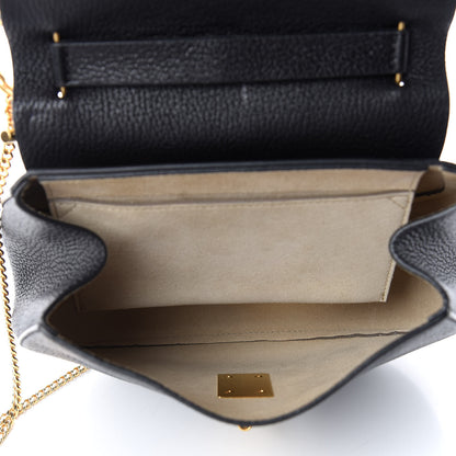 Chloe Grained Lambskin Drew Shoulder Bag Black 5 of 9