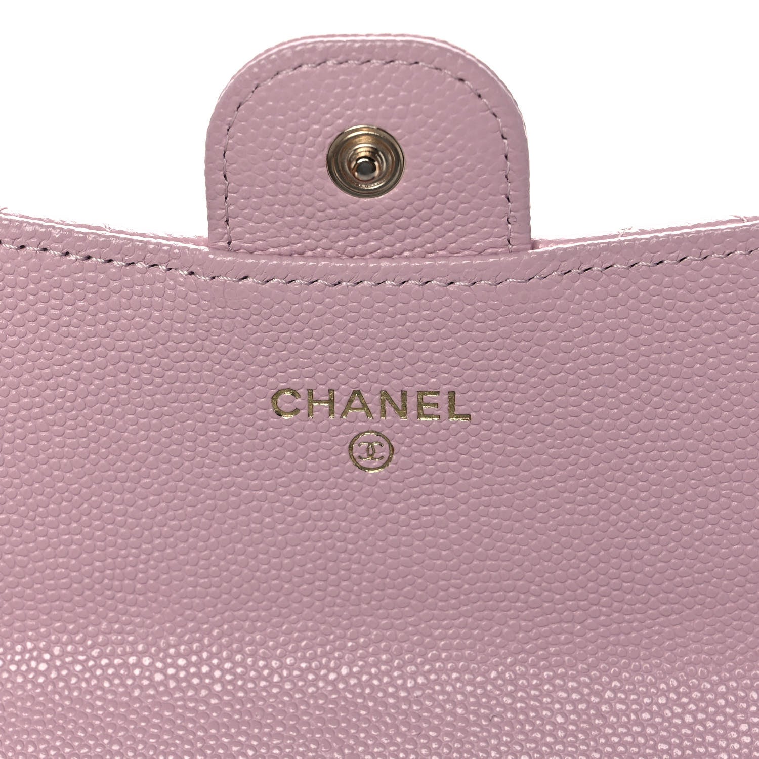 Chanel Caviar Quilted Large Gusset Flap Wallet Light Pink 6 of 10