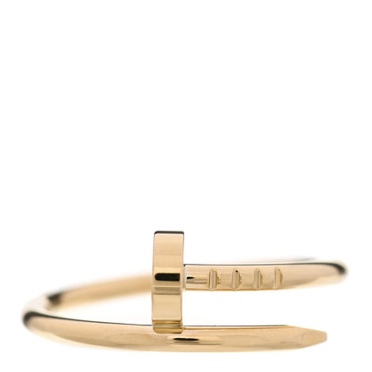Cartier 18K Yellow Gold Small Juste Un Clou Ring 54 6.75 1 of 4