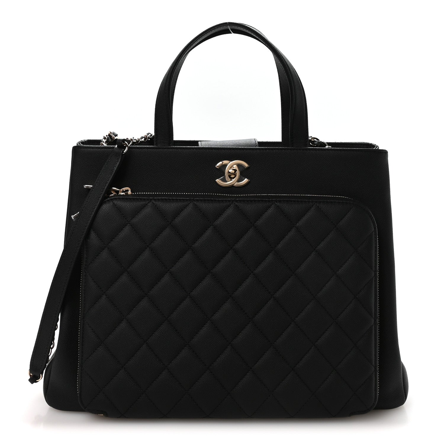Chanel Caviar Quilted Large Business Affinity Shopping Bag Black 1 of 11