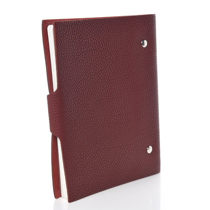 Hermes Togo Ulysse MM Notebook Cover Rouge H 3 of 8