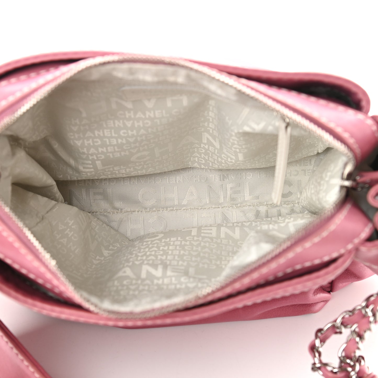 Lambskin Lax Accordion Hobo Pink