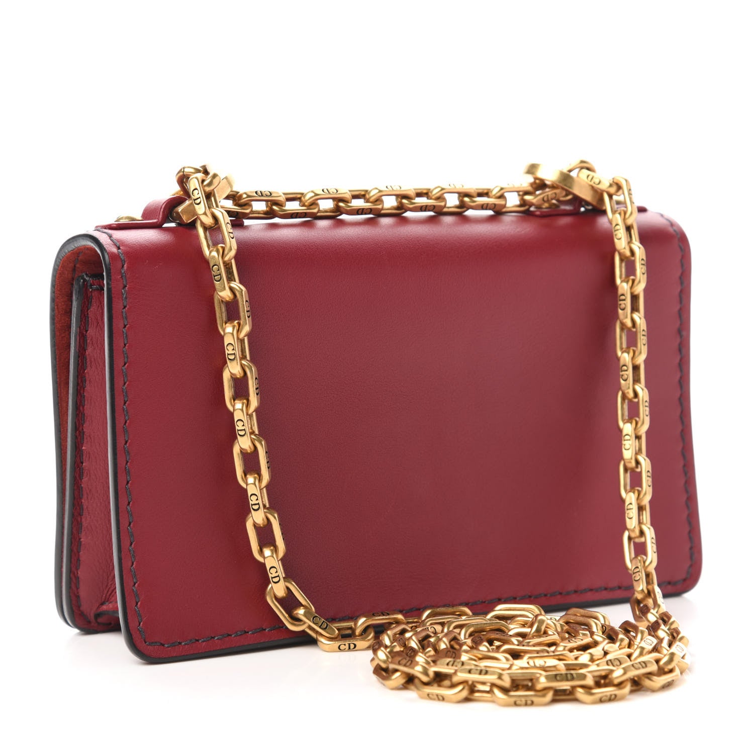 Christian Dior Calfskin Mini J'Adior Chain Flap Bag Red 4 of 10