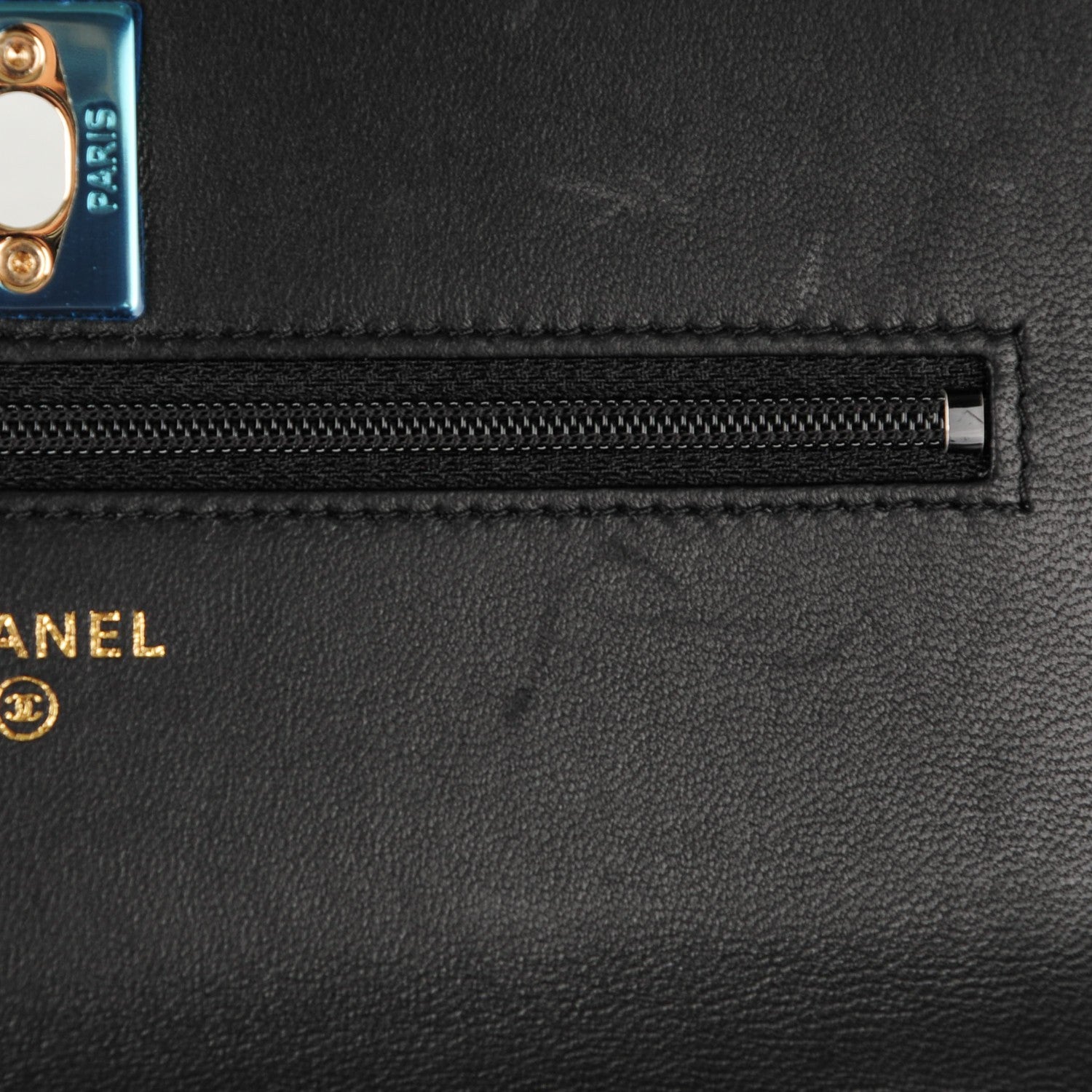 Chanel Lambskin Quilted Trendy CC Wallet On Chain WOC Black 13 of 15