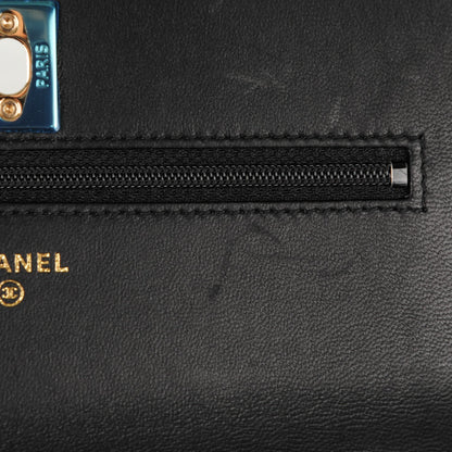 Chanel Lambskin Quilted Trendy CC Wallet On Chain WOC Black 13 of 15