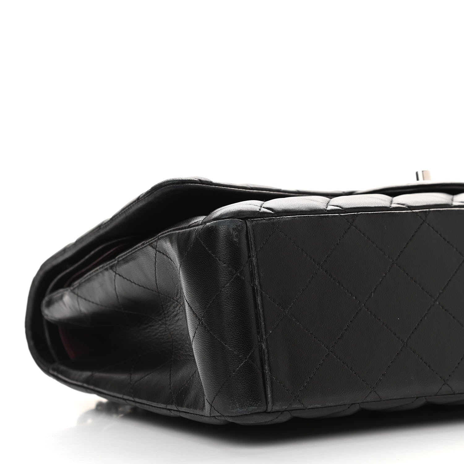 Chanel Lambskin Quilted Maxi Double Flap Black 8 of 13