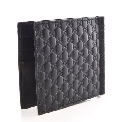 Gucci Microguccissima Bi-Fold Money Clip Wallet Black 3 of 9