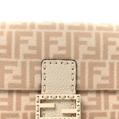 Fendi Wool Cuoio Romano Selleria FF 1974 Baguette 1997 Beige Cammello Camelia 8 of 10