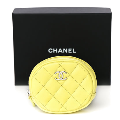 Chanel Lambskin Quilted Zip Around Classic Coin Purse Vert 11 of 11