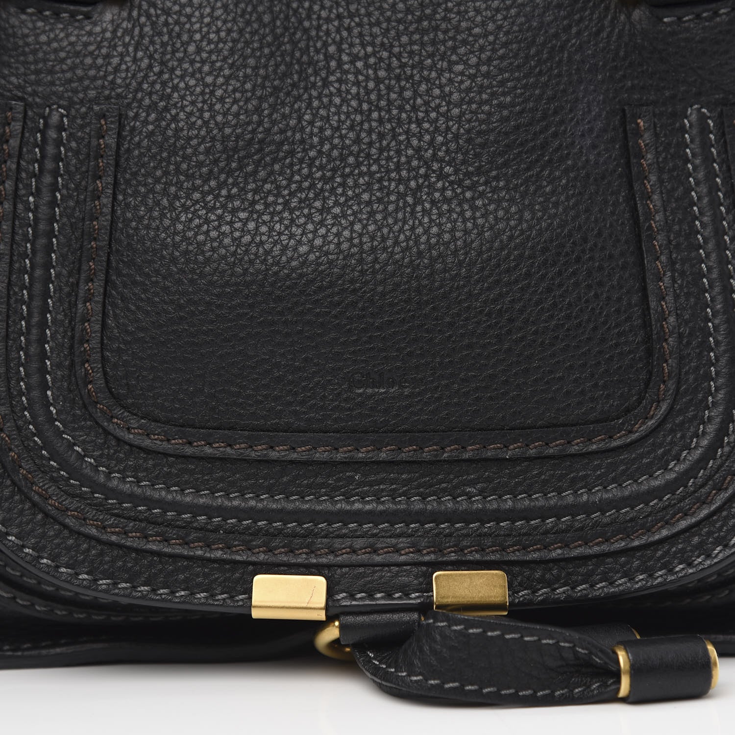 Chloe Calfskin Baby Marcie Satchel Black 9 of 10