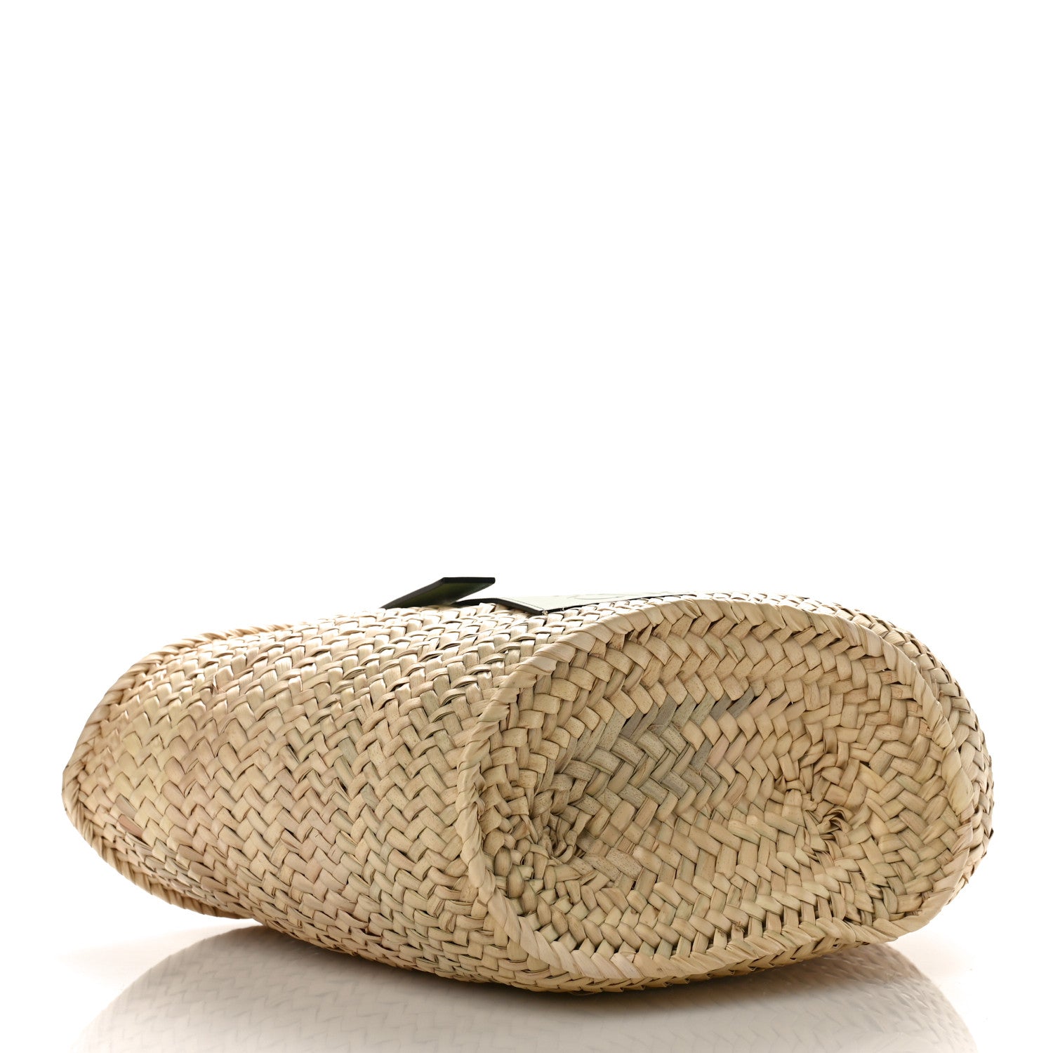 Loewe Raffia Small Basket Tote Bag Natural Green 4 of 7