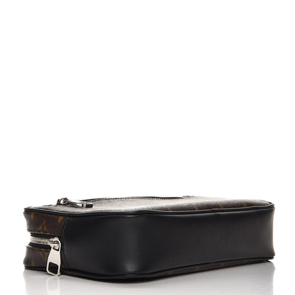 Louis Vuitton Monogram Macassar Kasai Clutch Black 4 of 6