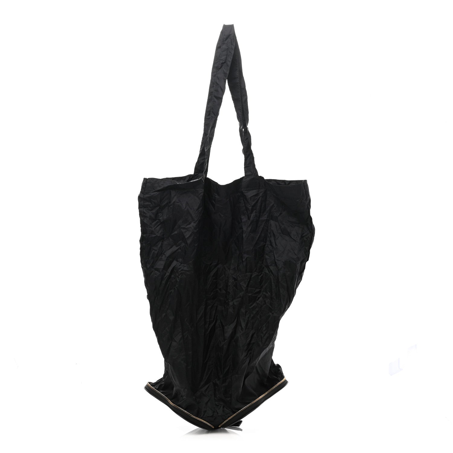 Saint Laurent Calfskin Nylon Heart Foldable Tote Bag Black 3 of 12