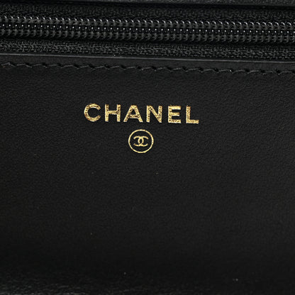 Chanel Aged Calfskin Quilted Reissue Wallet On Chain WOC Black 6 of 11