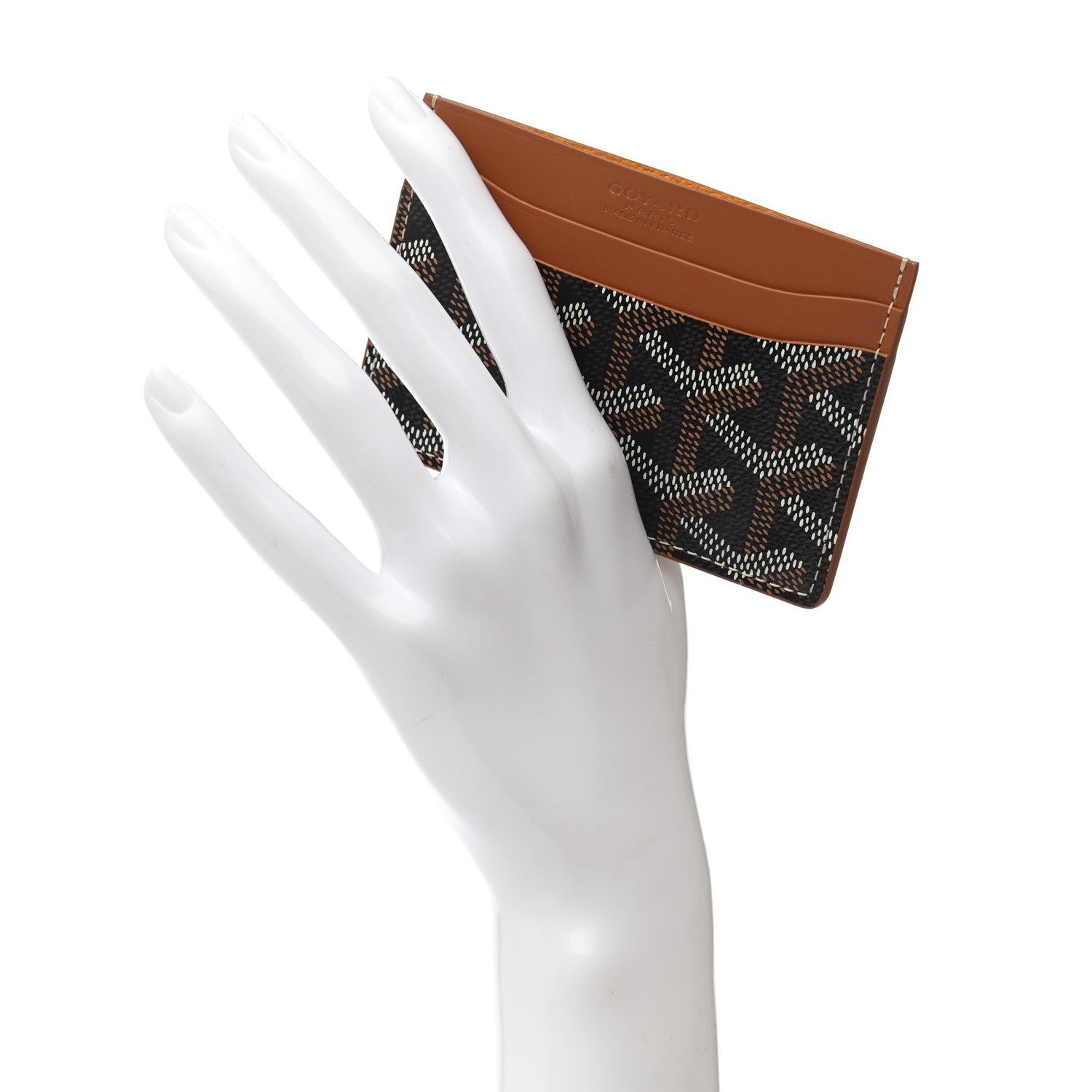 Goyard Goyardine Saint Sulpice Card Holder Black Gold 2 of 6