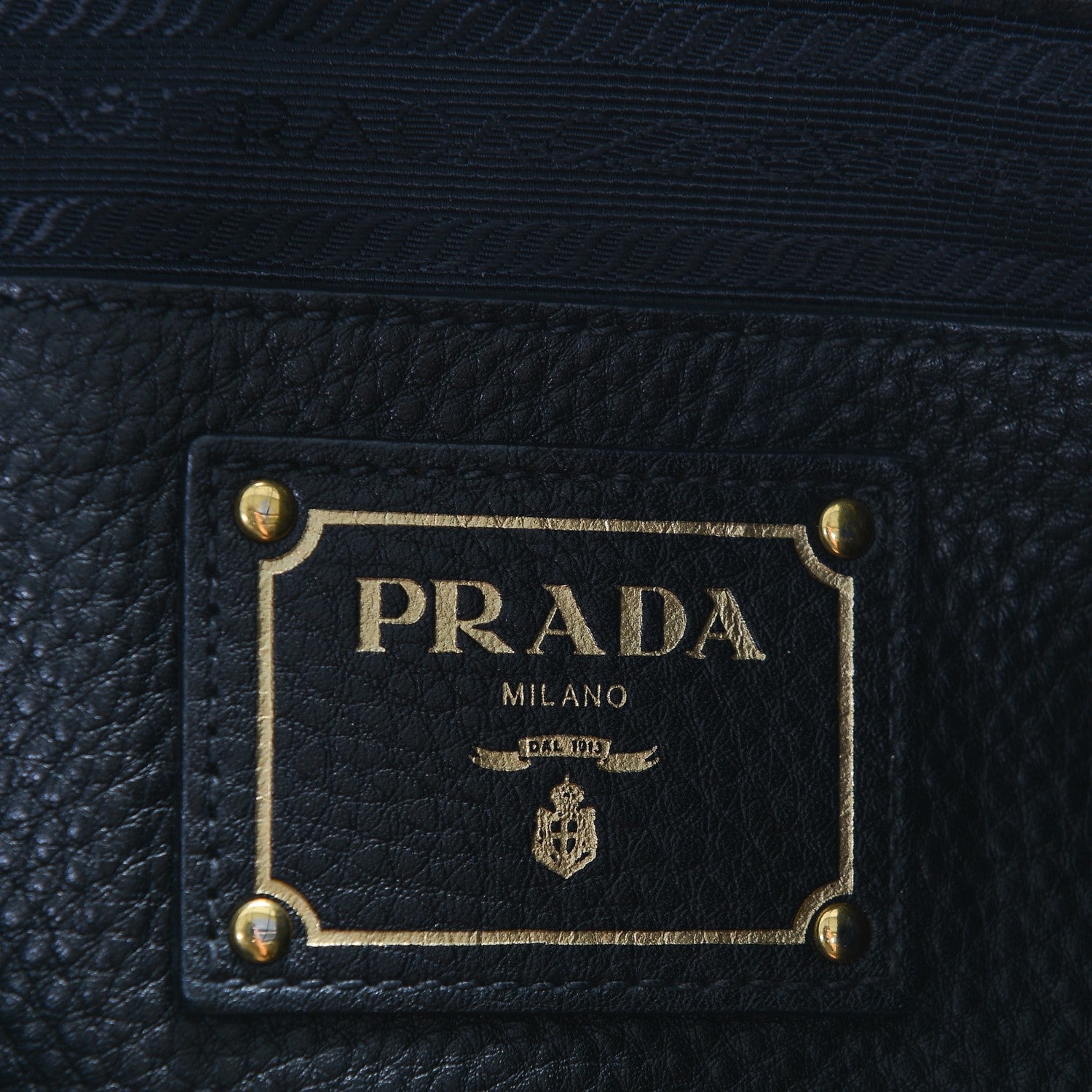 Prada Vitello Daino Side Pocket Tote Nero Black 6 of 6