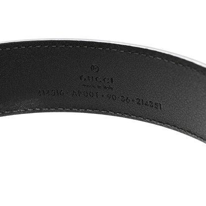 Gucci Calfskin Double G 30mm Belt 90 36 Black 3 of 5