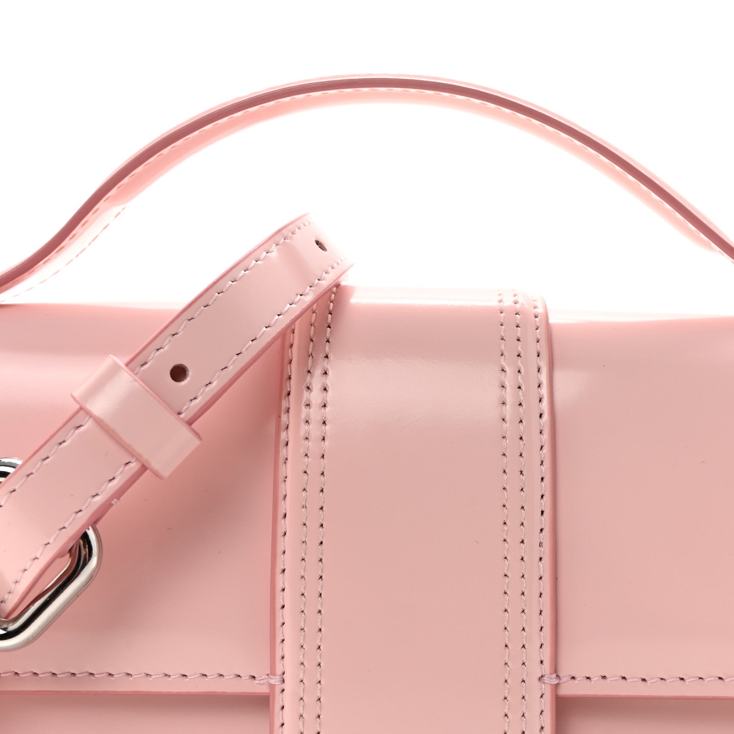 Jacquemus Glazed Calfskin Le Grand Bambino Pale Pink 6 of 8