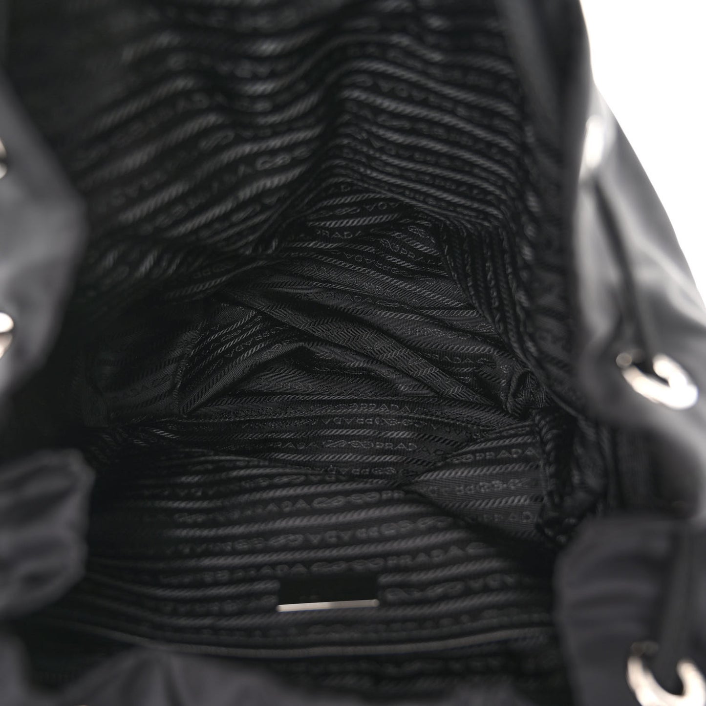Re-Nylon Saffiano Medium Backpack Black