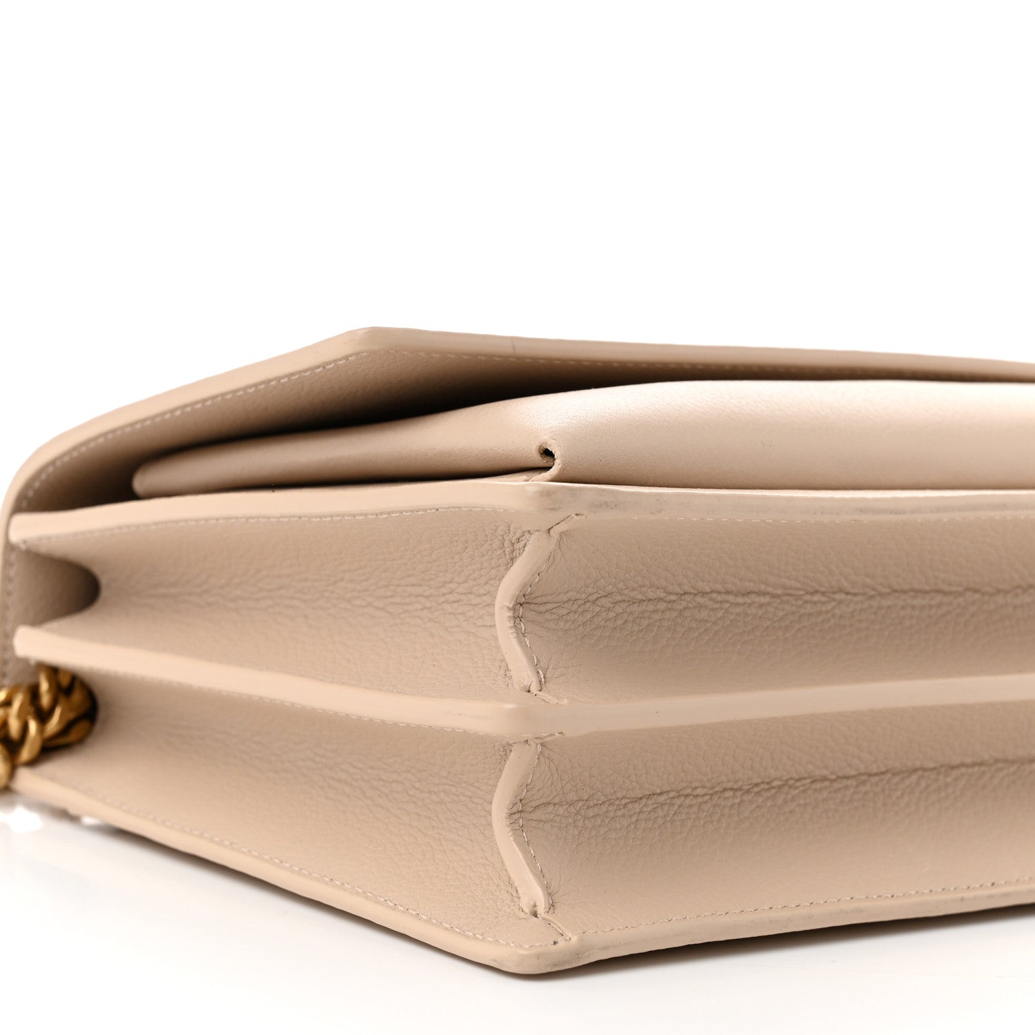 Saint Laurent Grained Calfskin Medium Monogram Sunset Crema Soft 9 of 10