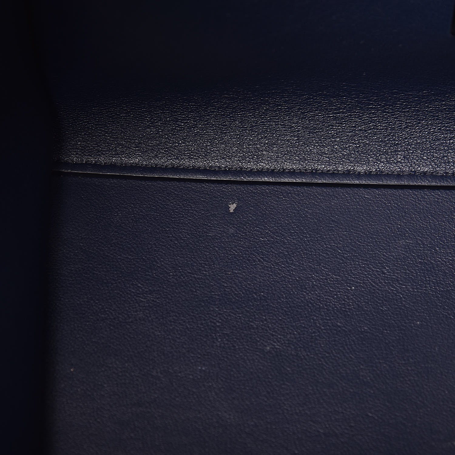 Celine Drummed Calfskin Suede Medium Trapeze Navy 15 of 17