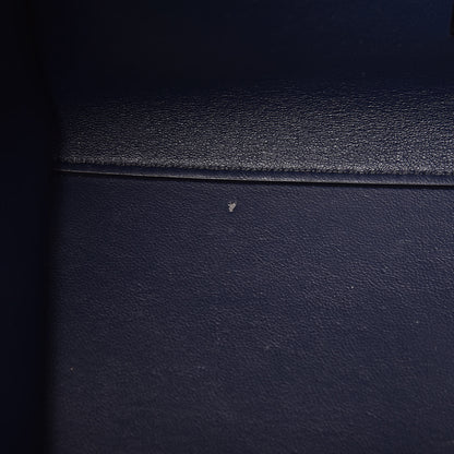 Celine Drummed Calfskin Suede Medium Trapeze Navy 15 of 17