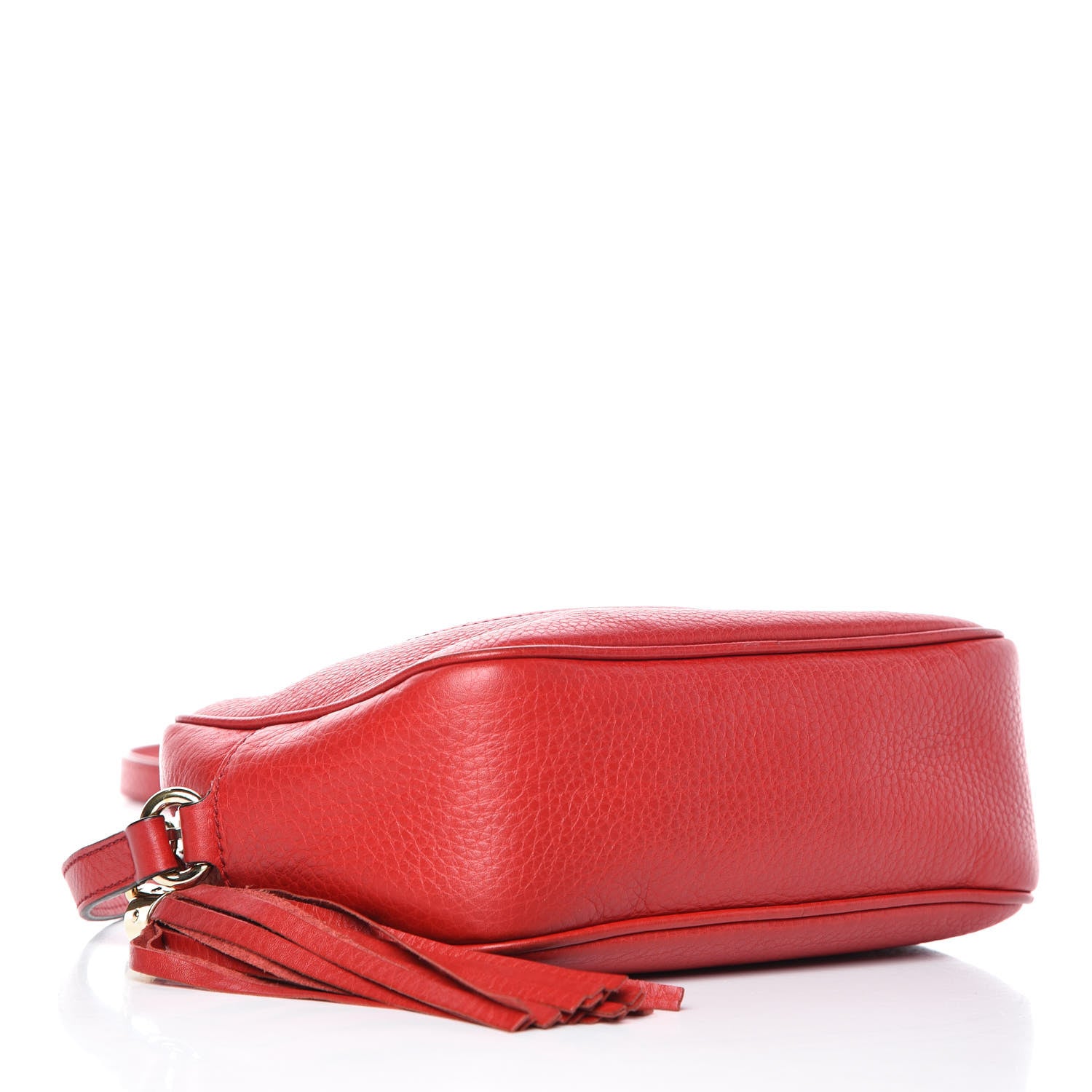 Gucci Pebbled Calfskin Small Soho Disco Bag Tabasco Red 4 of 16