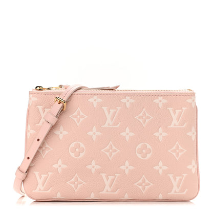 Louis Vuitton Empreinte Monogram Double Zip Pochette Rose 1 of 10