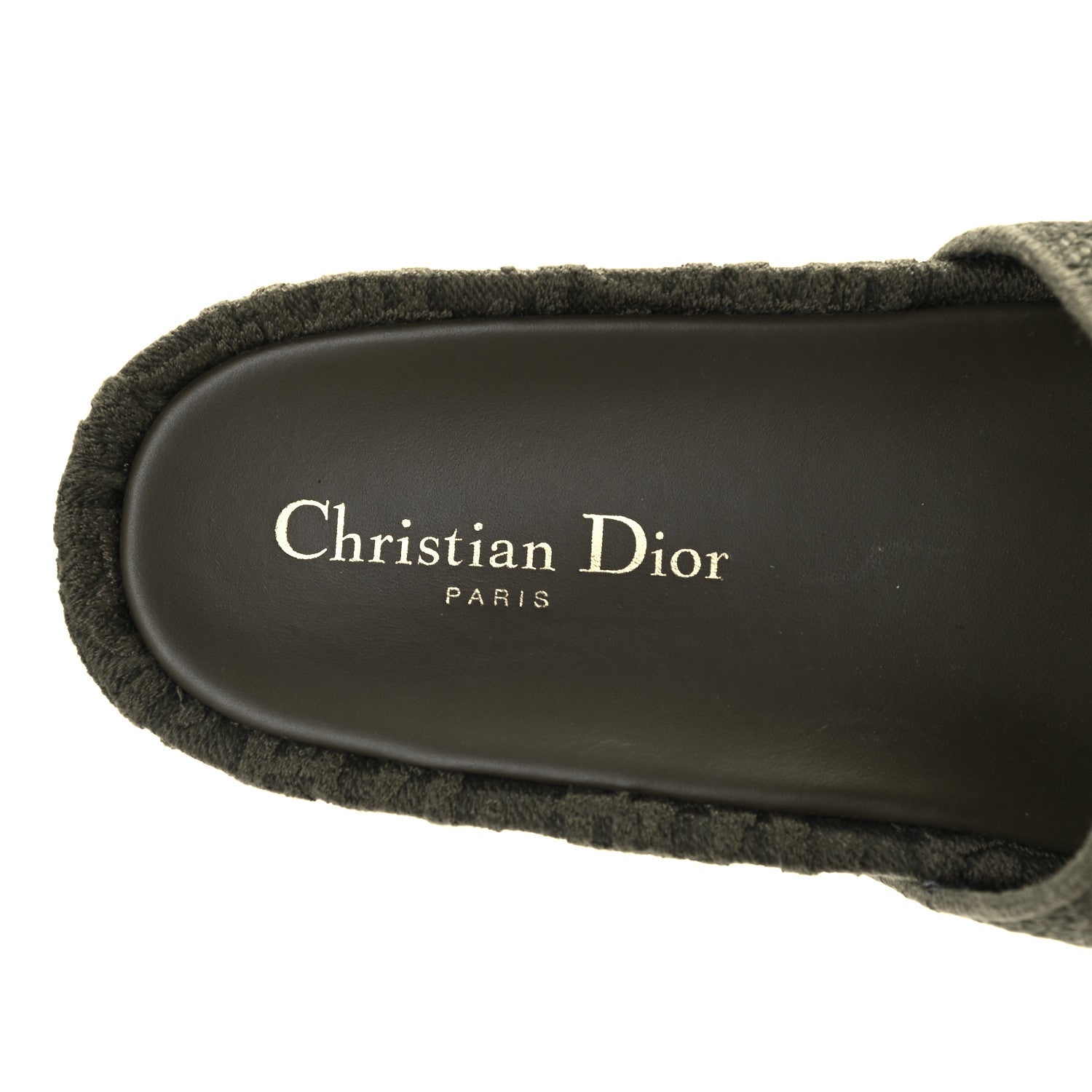 Christian Dior Oblique Denim D-Way Platform Sandal 40 Kaki 8 of 10
