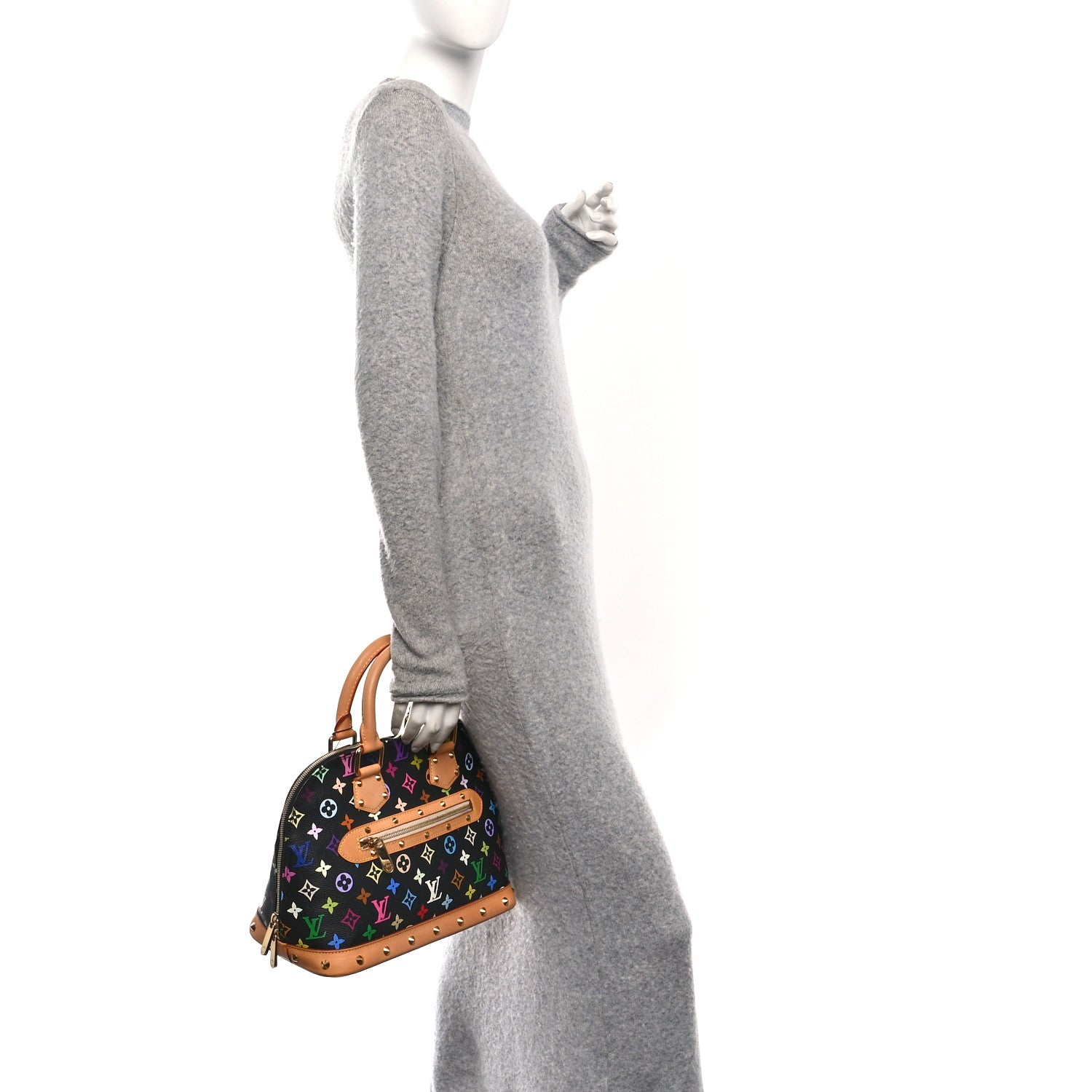 Louis Vuitton Monogram Multicolor Alma Black 2 of 9