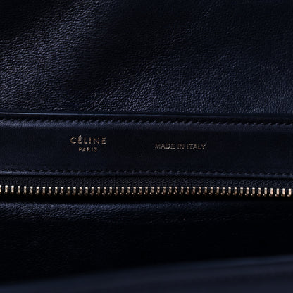 Celine Elephant Calfskin Small Tri-Color Trapeze Indigo 6 of 9