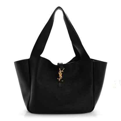 Saint Laurent Grained Deerskin Bea Tote Black 1 of 11