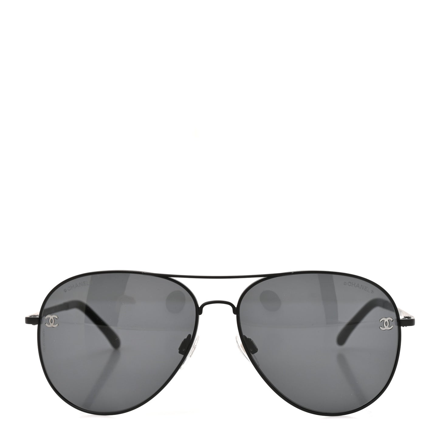 Metal Polarized Pilot Winter Sunglasses 4189-T-Q Black
