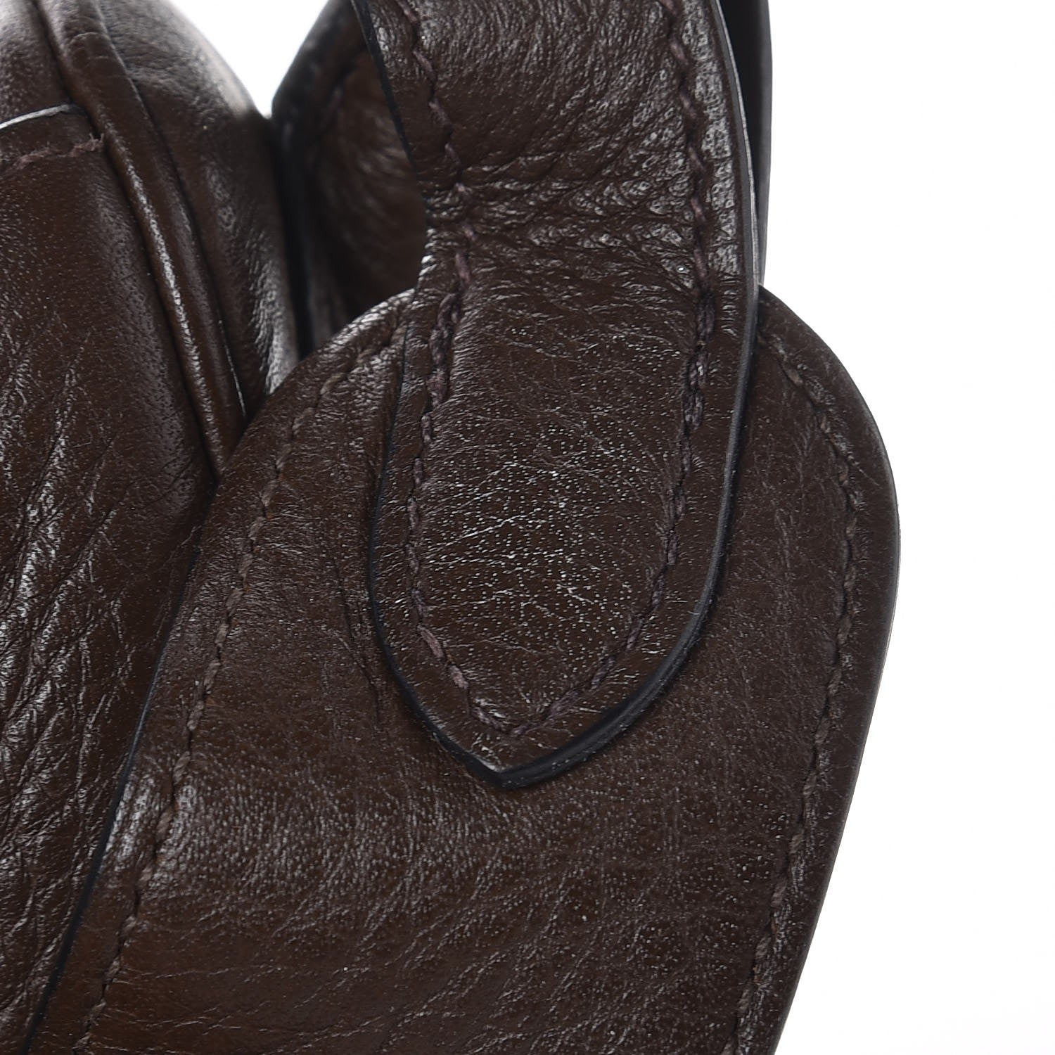 Hermes Taurillon Clemence Lindy 34 Chocolate 8 of 12
