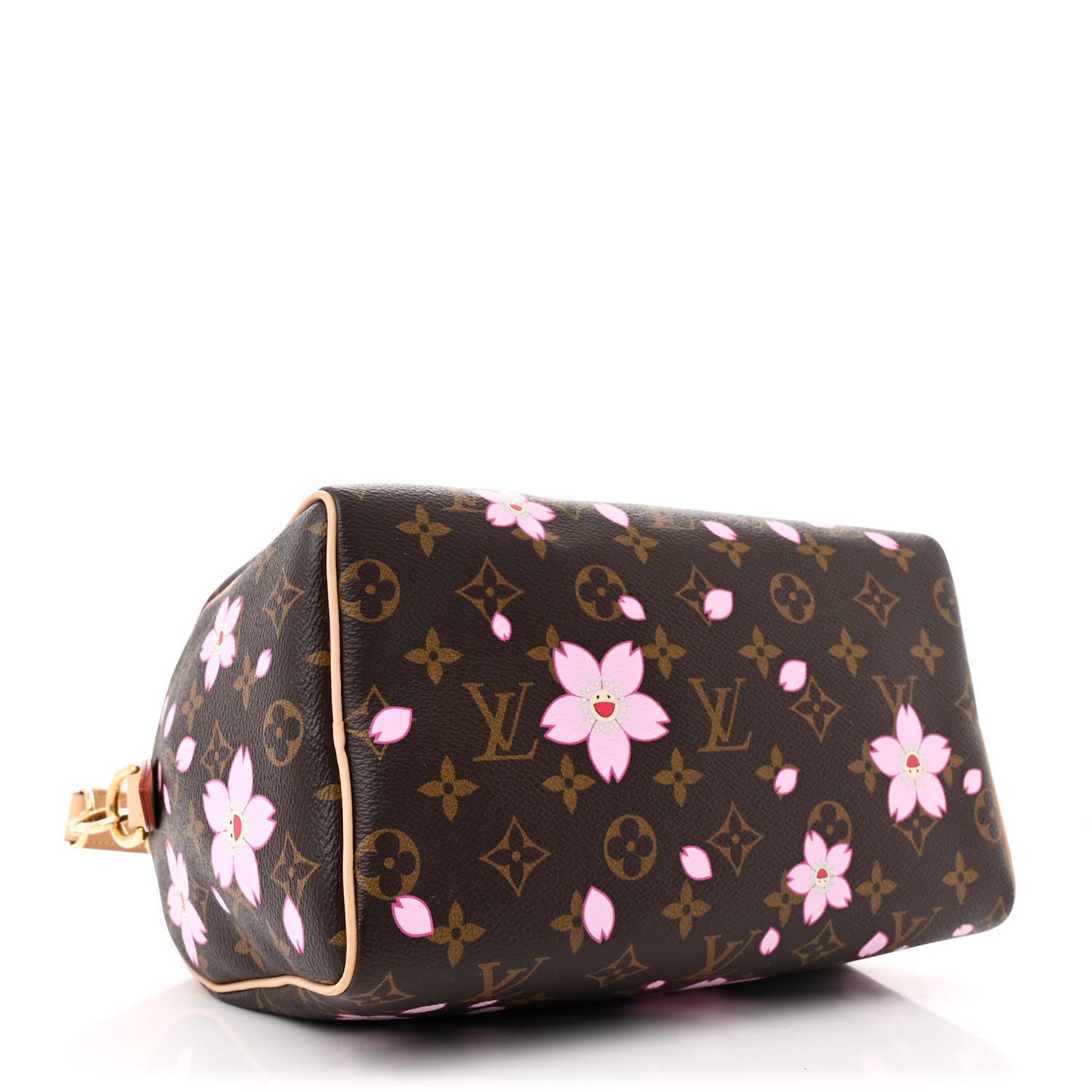 LV X TM Monogram Cherry Blossom Speedy Bandouliere 25 Sakura Brown