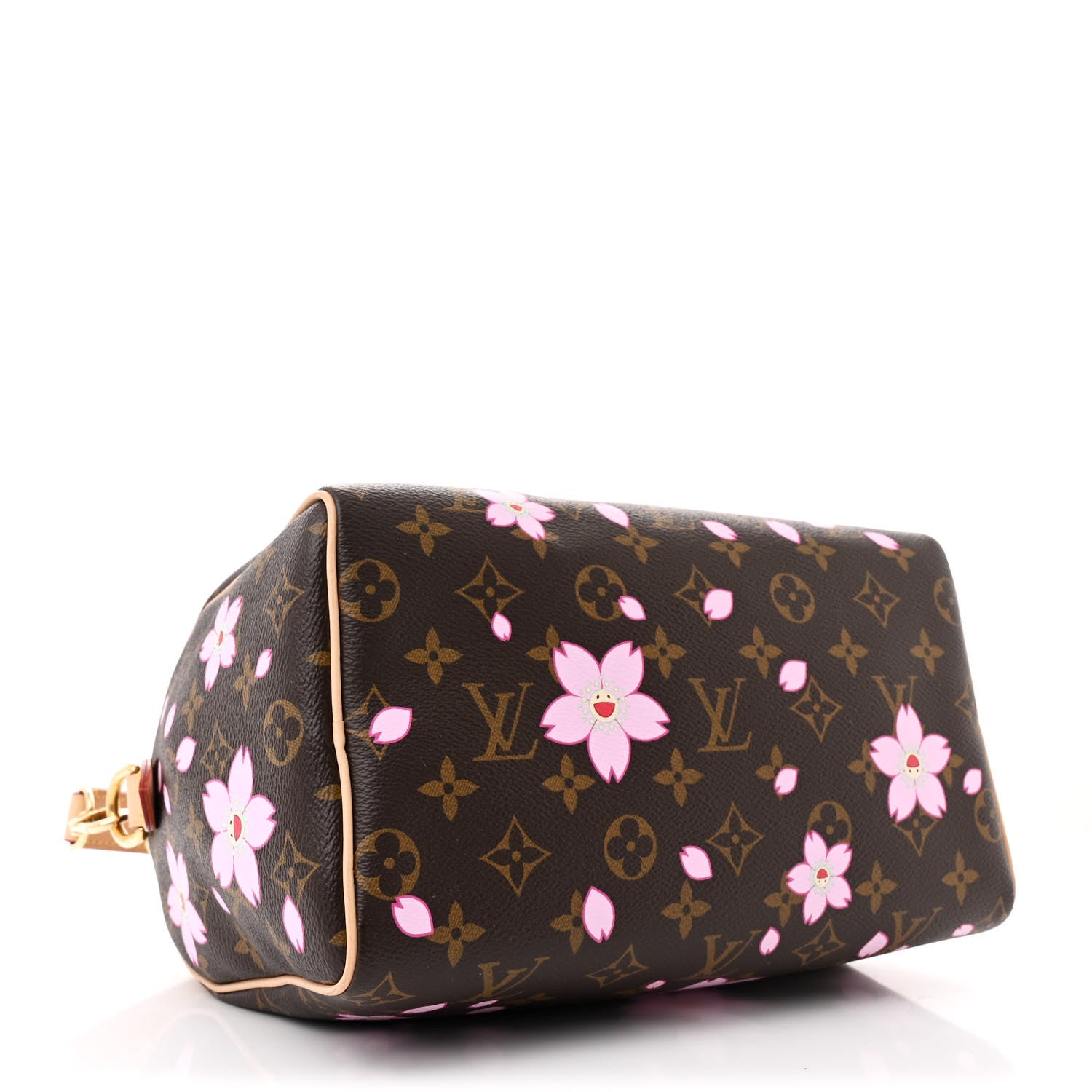 Louis Vuitton LV X TM Monogram Cherry Blossom Speedy Bandouliere 25 Sakura Brown 4 of 14