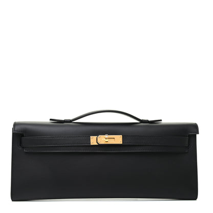 Hermes Swift Kelly Cut Clutch Pochette Black 1 of 7