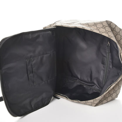Gucci Soft GG Supreme Monogram Appia Calfskin Web Tote Backpack Beige Ebony Black 5 of 7