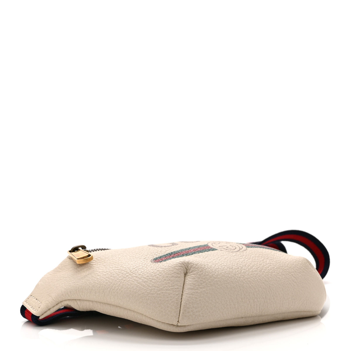 Gucci Grained Calfskin Small Logo Belt Bag White 4 of 11